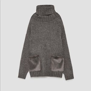 Oversized Zara knit sweater